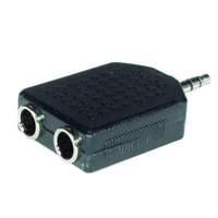 Cables To Go - Audio splitter - mini-phone stereo 3.5mm (M) - phone stereo 6.3Mm (F)