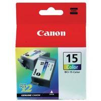 Canon BCI-15C Colour Inkjet Cartridges Pack of 2 8191A002