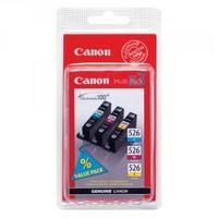 canon cli 526 cyanmagentayellow inkjet cartridges pack of 3 4541b009