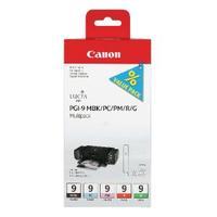 Canon PGI-9 Matte Black Photo CyanPhoto MagentaRedGreen Inkjet