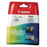 Canon PG-540CL-541 Black Colour Inkjet Cartridges Pack of 2 5225B006