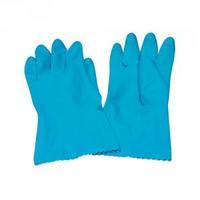 Caterpack Blue Medium Rubber Gloves Pack of 6 KBMRY067