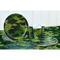 Camouflage Basic Party Kit 8 Guests