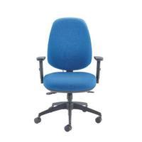 cappela rise high back posture blue chair kf03494