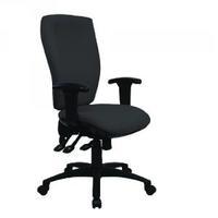 cappela deluxe square high back posture black chair kf03617