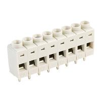 camdenboss ctb70008 8 way 22a rising clamp terminal block 5mm pitch