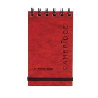 Cambridge Elasticated Red Notebook 76 x 127mm Pack of 10 100080421