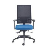 cappela agility high back mesh posture blue chair kf73884