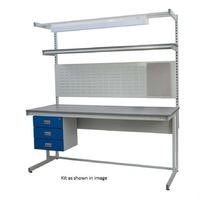 Cantilever Bench Workbench Kit - Laminate Top 20mm thick 840x1500x750