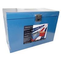 Cathedral Metal File Box Foolscap Blue HOBL