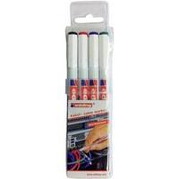 Cable marker Edding 4-8407-4 Black, Red, Blue, Green Round 0.3 mm (max) 4 pc(s)
