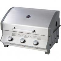 Cadac Meridian Counter Top Gas BBQ , Stainless Steel, 3 Burner