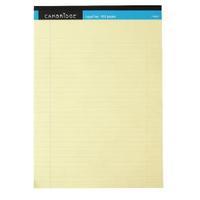 Cambridge Everyday A4 Yellow Legal Pad 100 Pages Ruled Margin Pack of