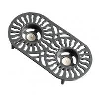 Cast in Style Double Table Heater Trivet, Pewter, Double