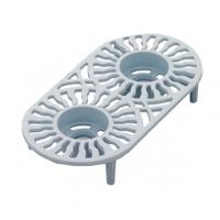 Cast in Style Double Table Heater Trivet, Baby Blue, Double