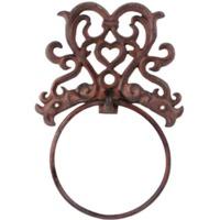 cast iron towel ring rustic