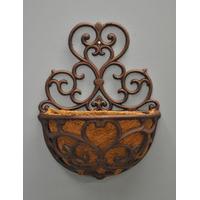 Cast Iron Hayrack Wall Planter by Fallen Fruits