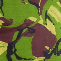 Camouflage Fabric Denim Green