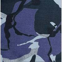 Camouflage Fabric Denim Blue