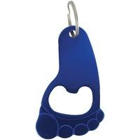 camping foot shape bottle opener blue
