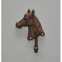 Cast Iron Horse Head Hook by Larchwood Forge