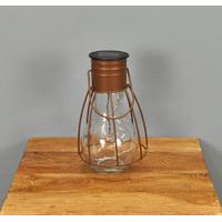 Caged Lightbulb Lantern (Solar) by Gardman
