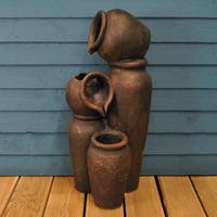 Cascading Pots Outdoor Water Feature (Mains) by Gardman