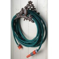 cast iron traditional garden hose holder with bird design by fallen fr ...