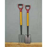 carbon steel border spade fork set by kingfisher