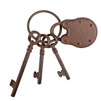 Cast Iron Keys with Padlock