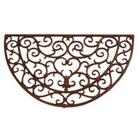 Cast Iron Scroll Half Moon Doormat