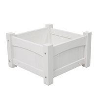 carefree square planter in white