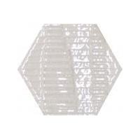 Carton White Gloss Hexagon Tiles - 126x110x10mm