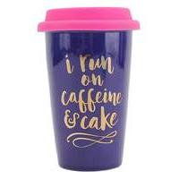 Caffeine and Cake Travel Mug