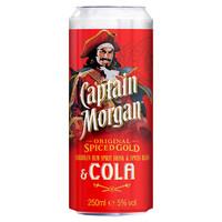 captain morgans spiced rum cola premix 12 x 250ml