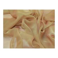 Cationic Chiffon Dress Fabric Tan