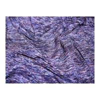 Carnival Knitted Textured Slub Dress Fabric Purple/Blue