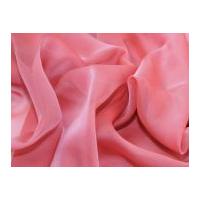 Cationic Chiffon Dress Fabric Deep Rose