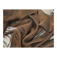 Cationic Chiffon Dress Fabric Brown