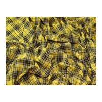 caithness plaid check polyester tartan suiting dress fabric mustard