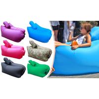 Camouflage Inflatable Air Chair Lay Bag