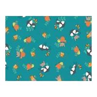 Camelot Fabrics Let\'s Go Critters Poplin Quilting Fabric Blue