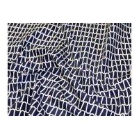 Camelot Fabrics Iconic Nouveau Knit Quilting Fabric Navy