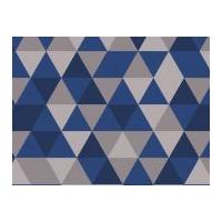 Camelot Fabrics Triangles Elixir Quilting Fabric Navy