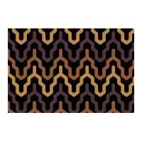 Camelot Fabrics Black & Tan Fretwork Poplin Quilting Fabric