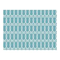 Camelot Fabrics Rise & Shine Loops Poplin Quilting Fabric Teal