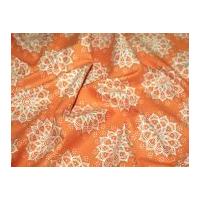 Camelot Fabrics Mint To Be Mandala Quilting Fabric Orange