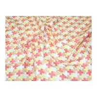 Camelot Fabrics Penelope Greek Cross Quilting Fabric Pink