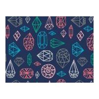 camelot fabrics what a gem gems quilting fabric navy