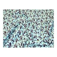 Camelot Fabrics Whoo's Cute Acorns Leaves Quilting Fabric Turquoise